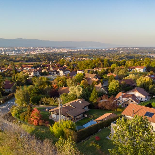 Vue de la commune d'Archamps