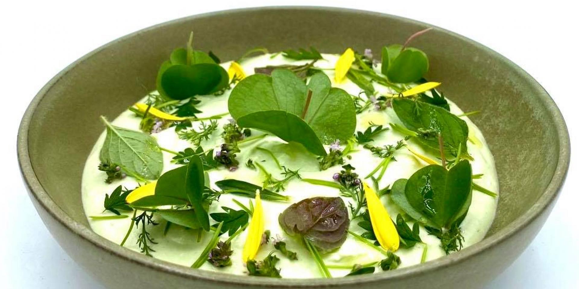 Formaggio fresco di capra cremoso con erbe aromatiche