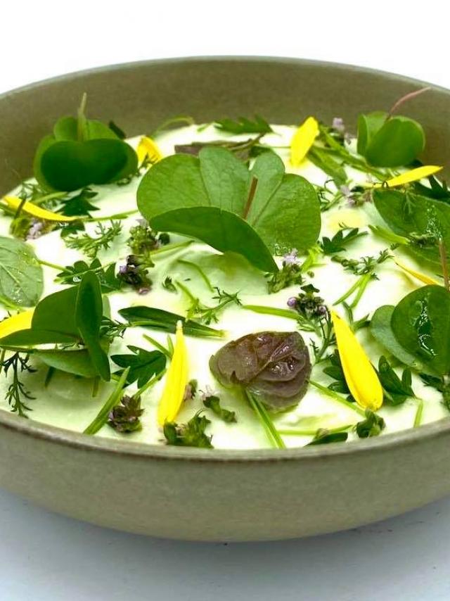 Formaggio fresco di capra cremoso con erbe aromatiche