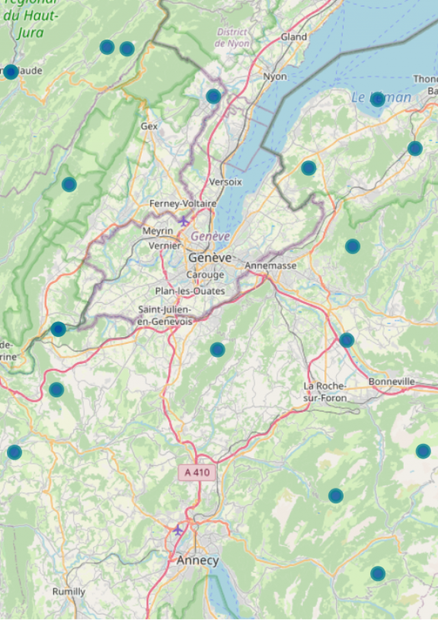 Carte des sites classés Natura 2000