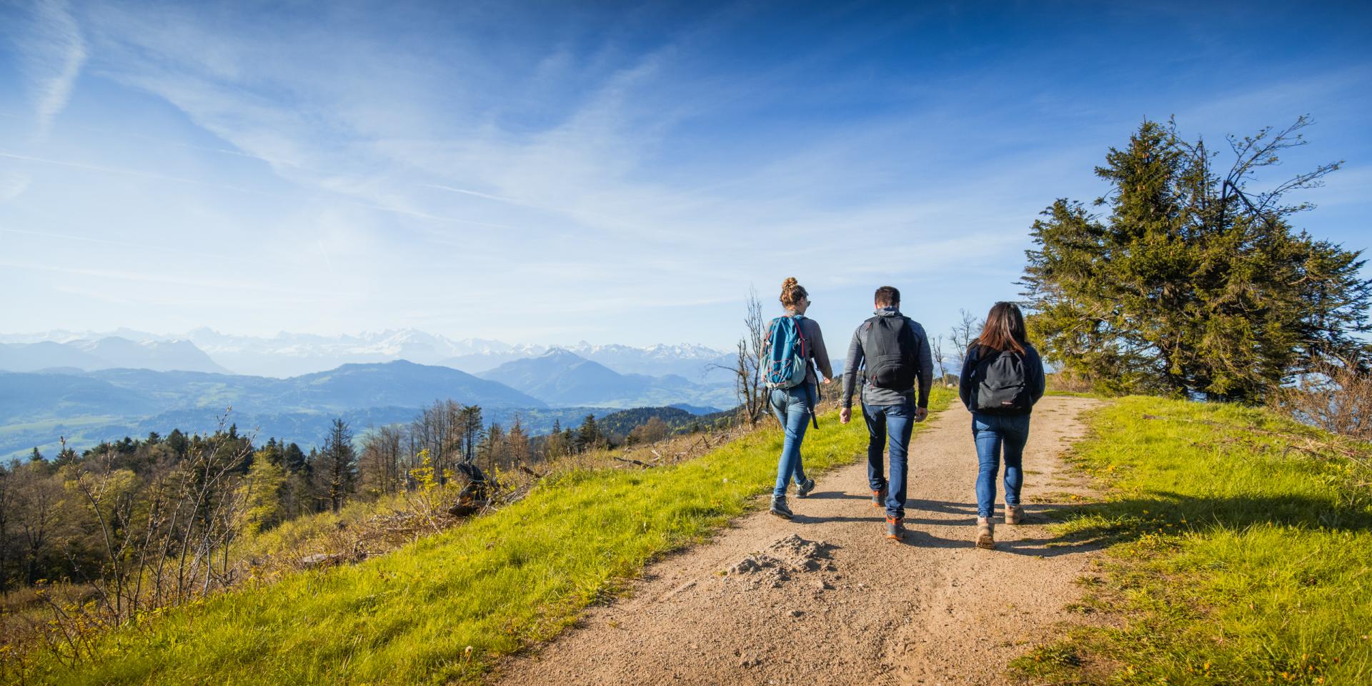 Escursione con gli amici sulla cresta di Voirons.