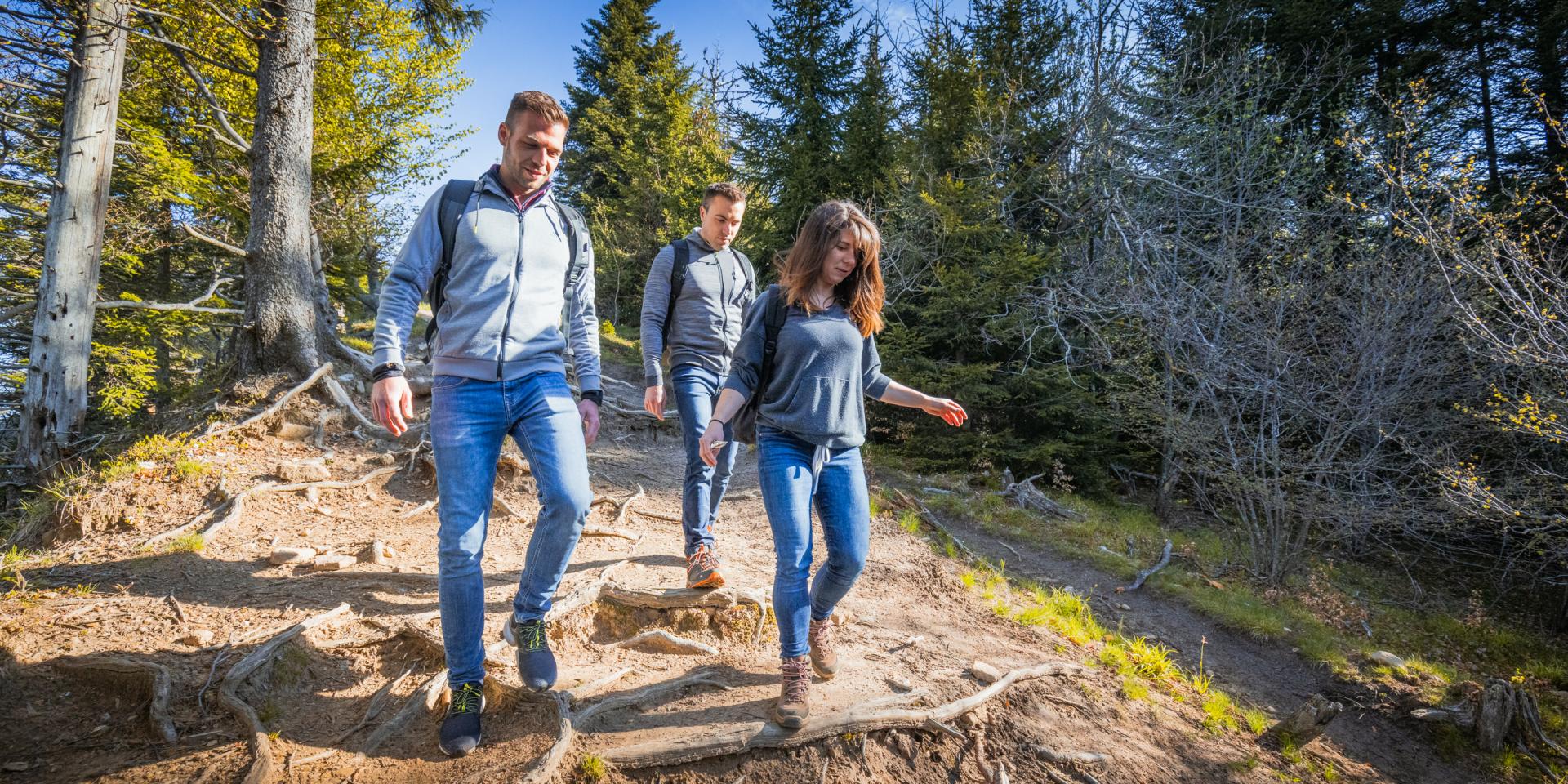 Escursione con gli amici sulla cresta di Voirons.