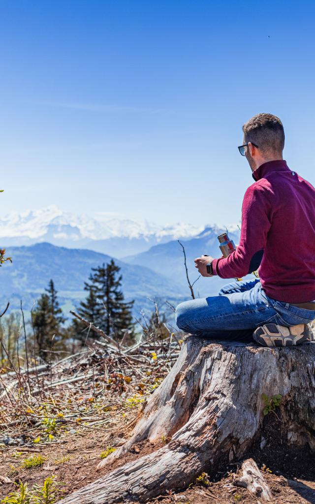 Vista de los Alpes desde los Voirons