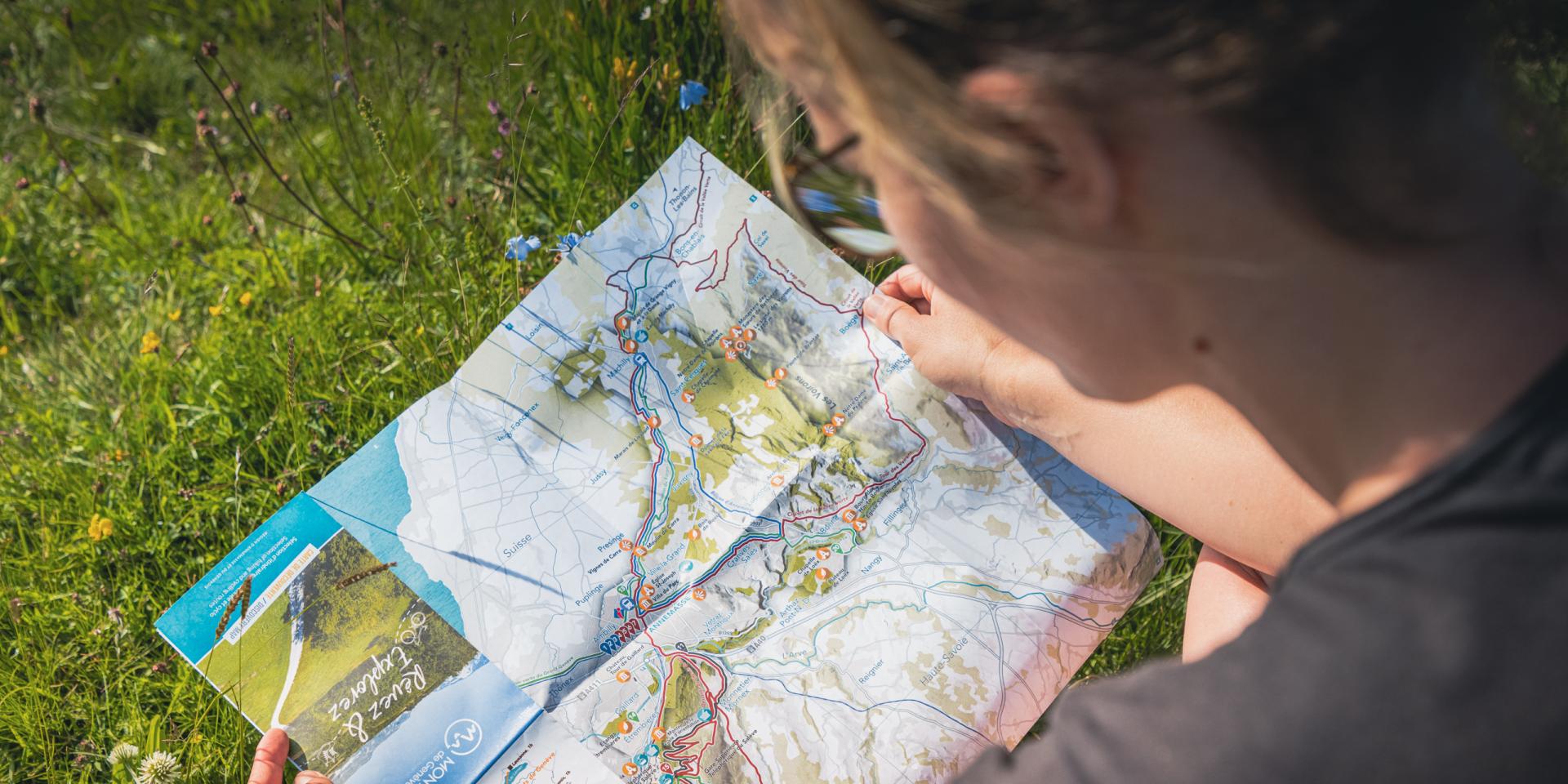 Mappa turistica di Monts du Genevois