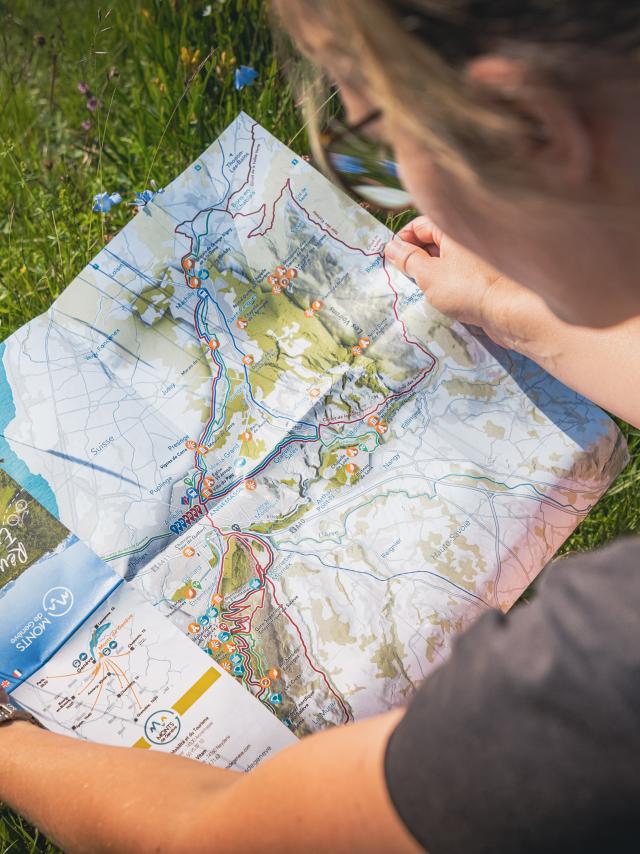 Mappa turistica di Monts du Genevois