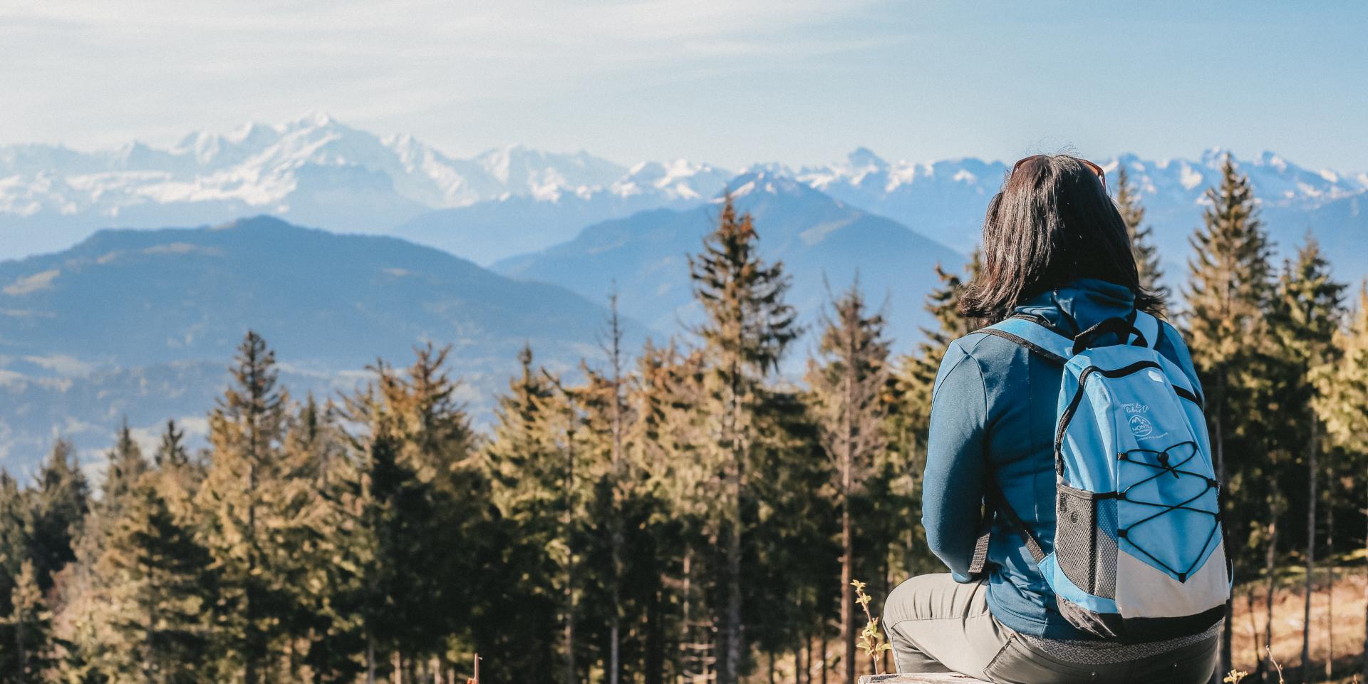 Vista del Mont Blanc desde la Signal des Voirons