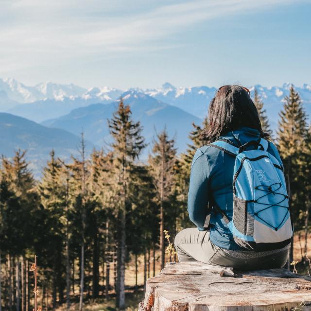 Vista del Mont Blanc desde la Signal des Voirons