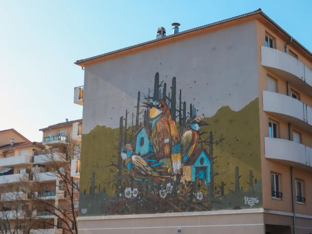 Vivre ensemble fresco @Associazione Glitch e @Keim, Avenue de Ternier