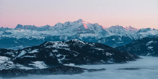 Balade en raquettes aux Voirons