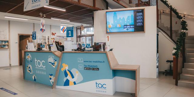 Area di accoglienza del Centro di Mobilità e Turismo di Annemasse