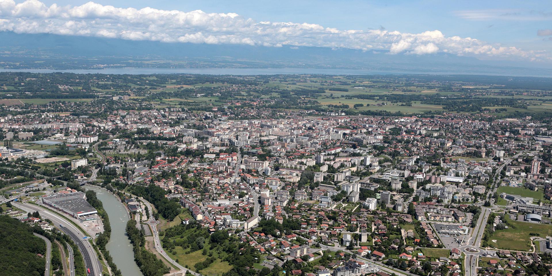 Vista aerea di Annemasse