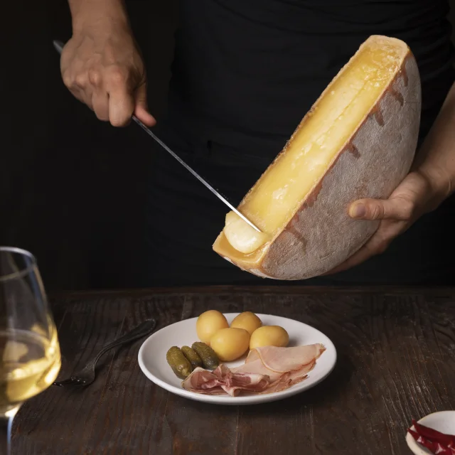Front View Hands Holding Cheese 1