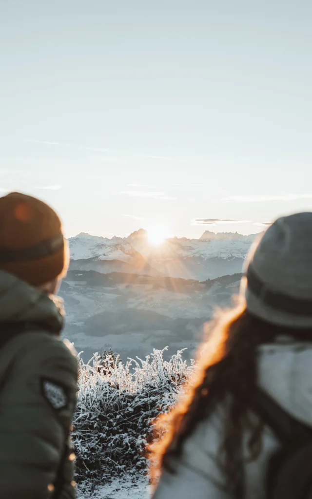 Lever de soleil aux Voirons