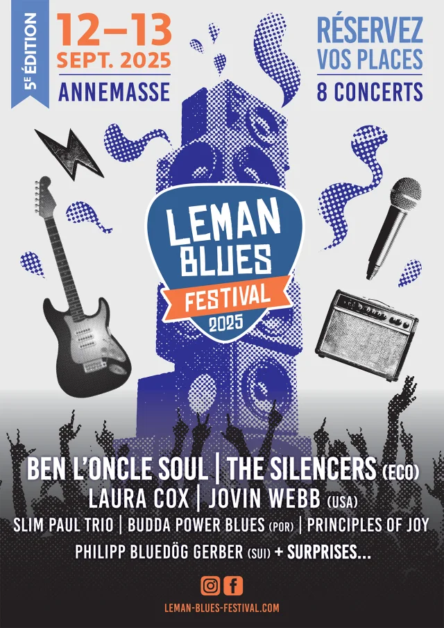 Manifesto del Léman Blues Festival 2025