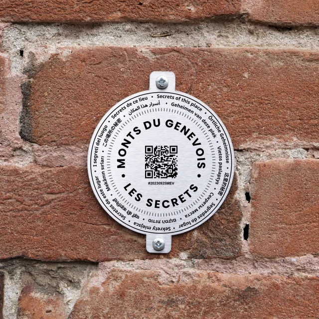 Genius Loci - Exemple médaille sur briques