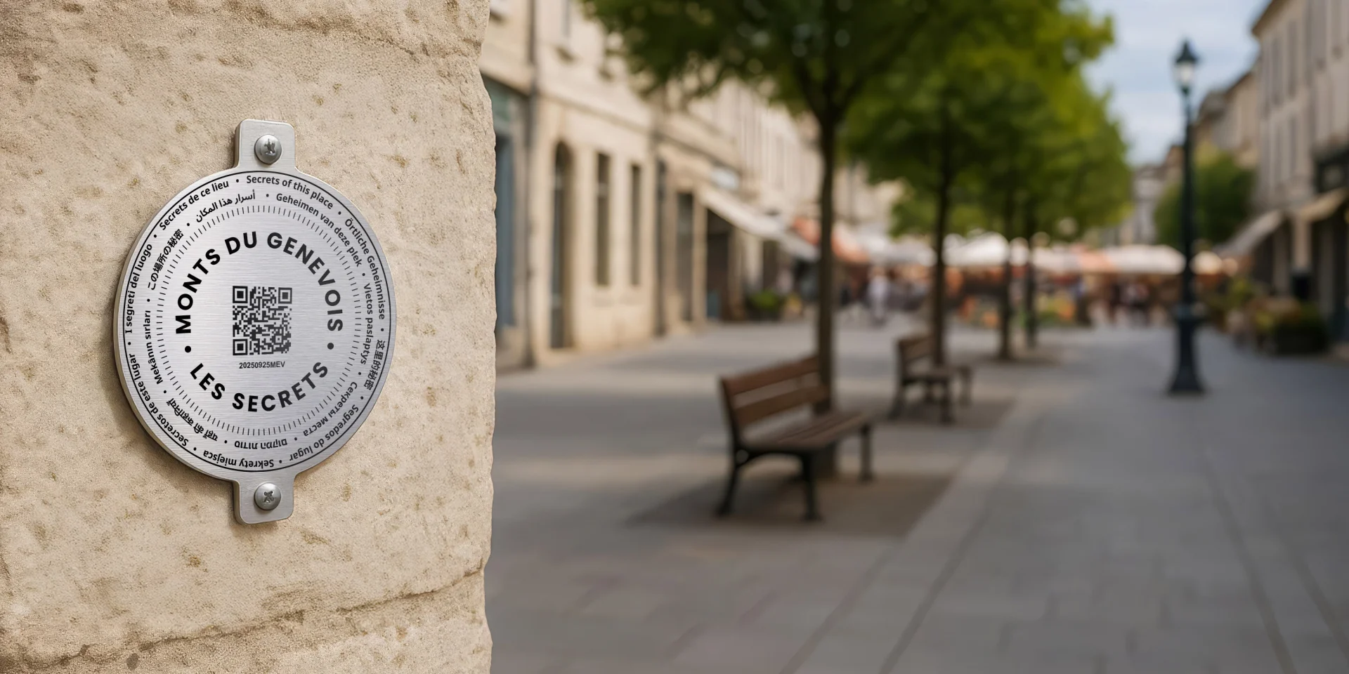 Exemple de médaille en ville