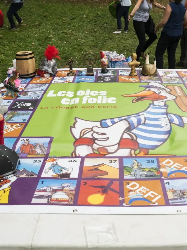 Jeu de l'oie géant